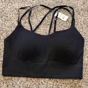 Aerie Offline NEW NWT Bralette SPORTS BRA padded Black tank comfy